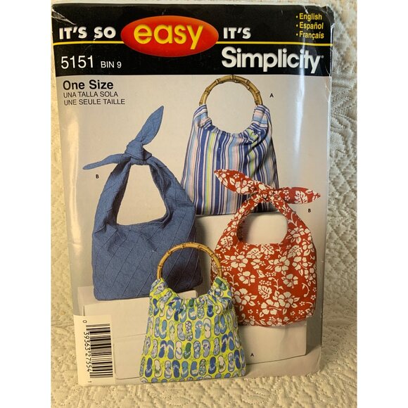 Simplicity Misses Handbag Sewing Pattern 5151- uncut - Picture 6 of 10